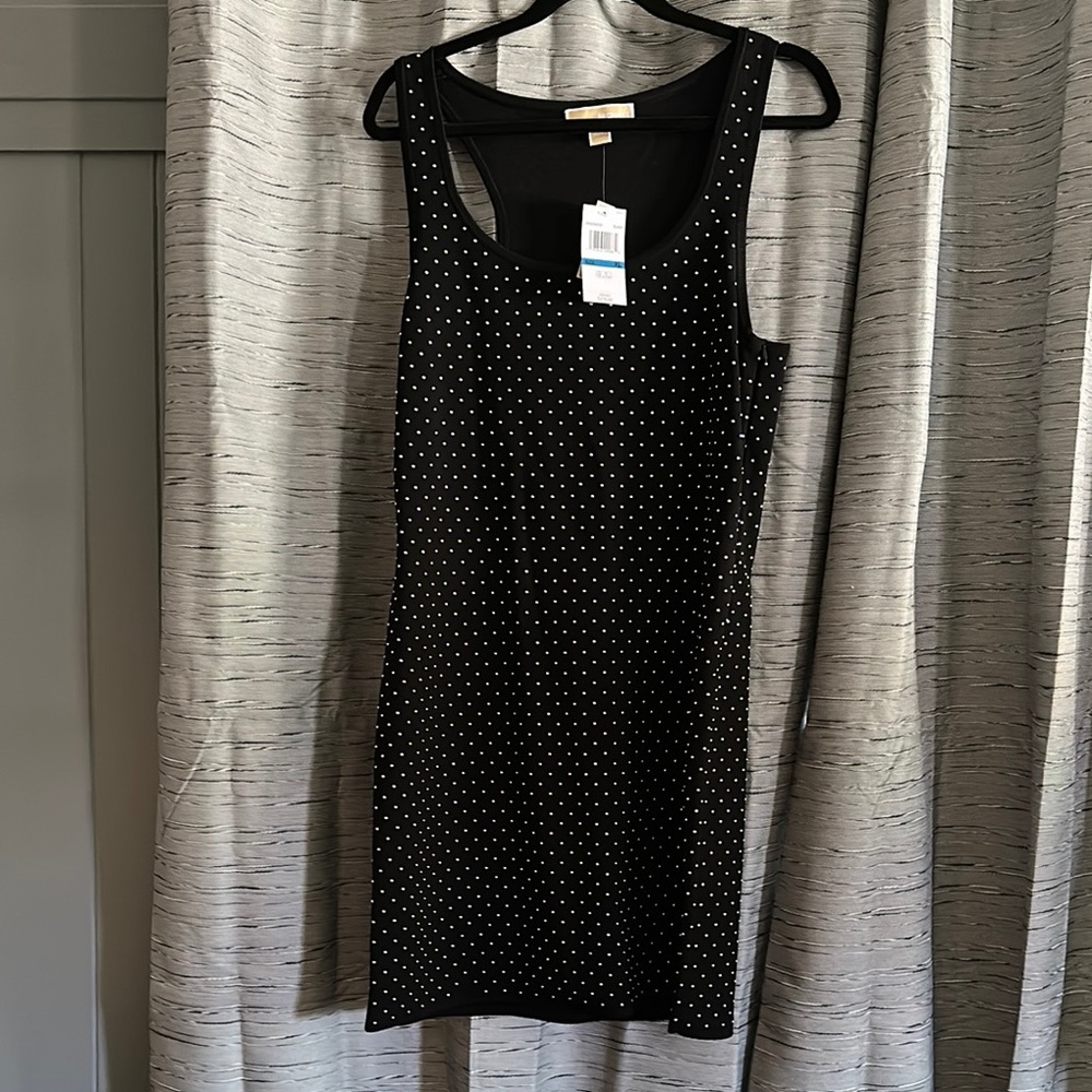 Michael Kors Black Dress with White Dots